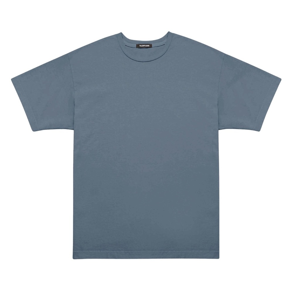 NEW TALENTLESS MENS DROP SHOULDER TEE SLATE BLUE SZ 2XL XXL
